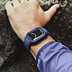 Avizar Bracelet pour Apple Watch 41mm / 40mm / 38mm Silicone avec Coque Antichoc Bleu pas cher
