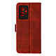 Avizar Étui pour Realme GT 2 Pro Similicuir Porte-carte Double languette magnétique  rouge Etui portefeuille conçue pour votre Realme GT 2 Pro