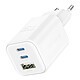 Swissten Chargeur Mural 2 USB C GaN 65W + USB 18W Charge Rapide Design Compact Blanc Chargeur secteur blanc de Swissten, l'indispensable pour votre tablette et votre laptop