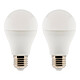 elexity - Lot de 2 ampoules LED Standard  6W E27 470lm 2700K (Blanc chaud) elexity - Lot de 2 ampoules LED Standard  6W E27 470lm 2700K (Blanc chaud)
