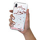 Evetane Coque Samsung Galaxy A40 anti-choc souple angles renforcés transparente Motif Chute De Fleurs pas cher