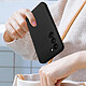 Avizar Coque pour Samsung Galaxy S23 Silicone Semi-rigide Finition Soft-touch  Noir pas cher