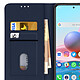 Avizar Étui pour Xiaomi Redmi Note 10 Pro Clapet Portefeuille Support Vidéo  Bleu Nuit pas cher