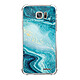 Evetane Coque Samsung Galaxy S7 anti-choc souple angles renforcés transparente Motif Bleu Nacré Marbre Coque Samsung Galaxy S7 anti-choc souple angles renforcés transparente Bleu Nacré Marbre