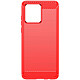Avizar Coque pour Motorola Edge 40 Neo Effet Carbone Silicone Flexible Antichoc  Rouge - Coque de protection souple conçue pour le Motorola Moto 40 Neo 5G