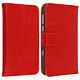 Avizar Housse Folio Portefeuille Universel smartphone taille SL - Rouge Housse de protection portefeuille - Rouge