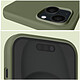 Acheter Moxie Coque pour iPhone 15 Semi-rigide Intérieur Microfibre Bords Surélevés Kaki