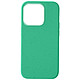 Avizar Coque pour iPhone 15 Pro Silicone gel Anti-traces Compatible QI 100% Recyclable  Vert Une coque en silicone gel vert série Classic Case Bio, conçue spécifiquement pour votre iPhone 15 Pro