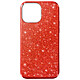 Avizar Coque iPhone 13 Mini Paillette Amovible Silicone Semi-rigide rouge - Coque à paillettes spécialement conçue pour votre iPhone 13 Mini