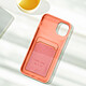 Acheter Avizar Coque pour iPhone 14 Silicone Souple Porte-carte Fine Légère  rose