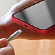 Clappio Connecteur de Charge Lightning pour iPhone 14 avec Microphone  Rouge pas cher