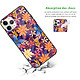 Avis LaCoqueFrançaise Coque iPhone 12 Pro Max Coque Soft Touch Glossy Fleurs violettes et oranges Design