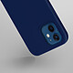 Avis Avizar Coque pour iPhone 12 / 12 Pro Magsafe Silicone semi-rigide Anti-traces Bleu