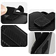 Acheter Forcell Housse Ceinture Smartphone Effet Carbone Languette Pull-Up Taille L Noir (SLIM-POKAR-T18)
