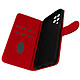 Avizar Étui Samsung Galaxy M12 Protection avec Porte-carte Fonction Support rouge - Housse portefeuille spécialement conçue pour Samsung Galaxy M12