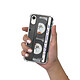 Evetane Coque iPhone Xr anti-choc souple angles renforcés transparente Motif Cassette pas cher