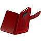 Avizar Etui pour Smartphone 5,0 à 5,3 pouces Clapet Portefeuille Multi Rangements Caméra Slide  rouge - Housse portefeuille universel à languette magnétique