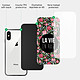 Acheter Evetane Coque iPhone X/Xs Coque Soft Touch Glossy La Vie en Rose Design