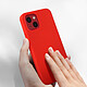 Acheter Avizar Coque iPhone 13 Mini Silicone Semi-rigide Finition Soft-touch rouge