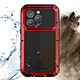 Acheter Love Mei Coque  pour iPhone 14 Pro Max Intégrale Antichoc Antichute Etanche Rouge
