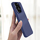 Avis Avizar Coque pour iPhone 16 Pro Max Silicone Finition Mate Soft Touch Bleu Nuit