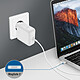 Avis LinQ Chargeur Mural MagSafe 2 pour MacBook Air 45W Charge Rapide Compact A2-45  Blanc