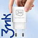 Acheter 3mk Chargeur Secteur 20W Double Sortie USB et USB C Compact Blanc