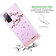 Avis Evetane Coque Samsung Galaxy S20 FE anti-choc souple angles renforcés transparente Motif Chute De Fleurs