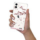Evetane Coque iPhone 12 mini anti-choc souple angles renforcés transparente Motif Chute De Fleurs pas cher