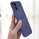 Avis Avizar Coque pour iPhone 16 Plus Silicone Finition Mate Soft Touch Bleu Nuit