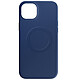 Avizar Coque Magsafe pour iPhone 15 Plus Silicone Souple Soft touch  Bleu nuit Coque de protection série Fast Mag Cover, conçue pour Apple iPhone 15 Plus