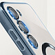 Acheter Avizar Coque MagSafe pour Samsung S23 Plus silicone protection caméra Transparent / Bleu