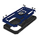 Avizar Coque pour iPhone 15 Pro Max Antichoc Hybride Bague Support Magnétique  Bleu nuit pas cher