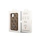 Avis Guess Coque pour Apple iPhone 14 PU 4G Porte-cartes Marron