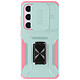 Avis Avizar Coque pour Samsung Galaxy S24 Bague Support Cache caméra Turquoise