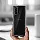 Avis Avizar Coque Sony Xperia 5 Silicone et Film Verre Trempé 9H transparent contour noir