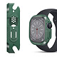 Avizar Coque pour Apple Watch 8 7 41mm et 6 5 4 2 40mm et 3 2 1 38mm Fibre de Carbone  vert pas cher