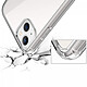 Evetane Coque iPhone 14 Plus Antichoc Silicone bords renforcés + 2 Vitres en verre trempé Protection écran pas cher