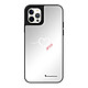 LaCoqueFrançaise Coque iPhone 12/12 Pro miroir Coeur Blanc Amour Design Coque iPhone 12/12 Pro miroir Coeur Blanc Amour Design