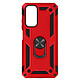Avizar Coque pour Xiaomi Redmi Note 11 et Note 11s Antichoc Bi-matière Bague Support Vidéo  rouge - Association de la souplesse du silicone et de la rigidité du Polycarbonate pour une meilleur robustesse