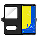 Avizar Etui folio Noir à fenêtre pour Samsung Galaxy J6 pas cher