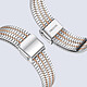 Avis Avizar Bracelet pour Apple Watch 41mm et 40mm et 38 mm Maillons Carré Acier Inoxydable  Argent et Rose gold
