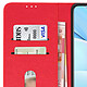 Avizar Étui pour Xiaomi Mi 10T Lite Clapet Portefeuille Support Vidéo  Rouge pas cher