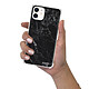 Evetane Coque iPhone 12 mini anti-choc souple angles renforcés transparente Motif Marbre noir pas cher