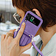 Avis Avizar Coque pour Samsung Z Flip 4 Cuir Porte cartes Bandoulière  Versatile Case violet clair