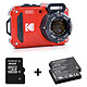 KODAK Pixpro WPZ2 rouge + 2ème Batterie + Carte SD GARANTIE 2 ans. MATERIEL PROVENANCE KODAK FRANCE. Emballage securisé de vos commandes. Livré avec Facture dont TVA.