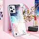 Avis Avizar Coque pour Realme C31 Silicone Semi-rigide Design Galaxie avec Paillettes  Multicolore