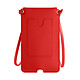 Avizar Pochette Bandoulière Smartphone avec Rangement carte Simili cuir  Rouge - La pochette bandoulière qui facilite votre quotidien