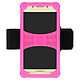 MOCCA Brassard sport Smartphone taille M Coque Silicone gel Rose Universelle Brassard sport Rose