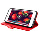 Acheter Avizar Housse Clapet Portefeuille iPhone 7 Plus / iPhone 8 Plus Rouge